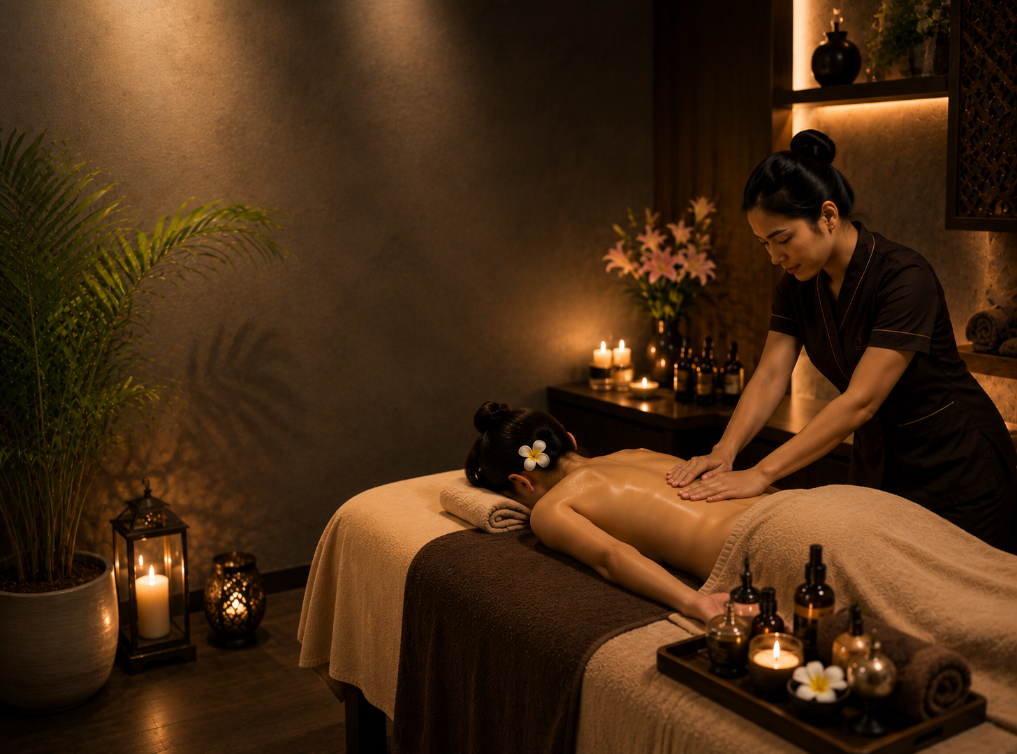 Swedish massage session